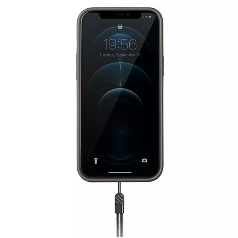 UNIQ Heldro Capa para iPhone 12 Pro Max 6,7 polegadas Charcoal Camo Antimicrobial