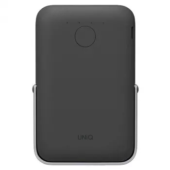 UNIQ Powerbank Hoveo 5000mAh USB-C 20W PD Fast Charge Sem Fios Magnético Charcoal Grey
