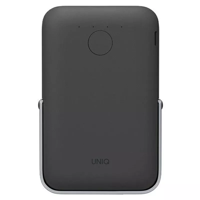 UNIQ Powerbank Hoveo 5000mAh USB-C 20W PD Fast Charge Sem Fios Magnético Charcoal Grey