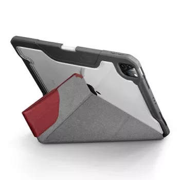 UNIQ Trexa Capa para iPad Pro 11 polegadas 2021/2020 e iPad Air 10,9 polegadas 2022/2020, antimicrobiano, Vermelho