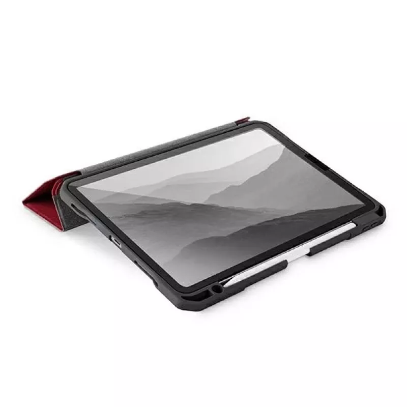UNIQ Trexa Capa para iPad Pro 11 polegadas 2021/2020 e iPad Air 10,9 polegadas 2022/2020, antimicrobiano, Vermelho