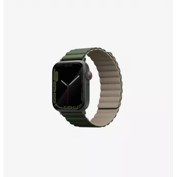 UNIQ Revix Bracelete Magnética Reversível para Apple Watch 42/44/45/49mm Green-Taupe