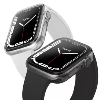 UNIQ Glase Capa Protetora para Apple Watch Série 7/8/9 41mm Pacote Duplo Clear & Smoke