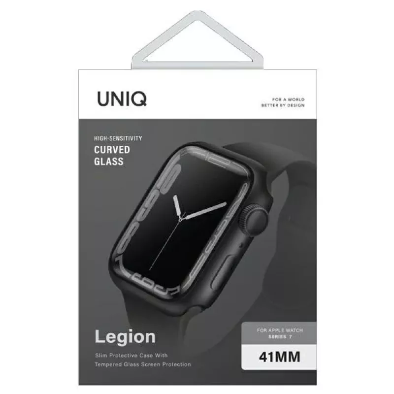UNIQ Legion Capa para Apple Watch Série 7/8/9 41mm Preto