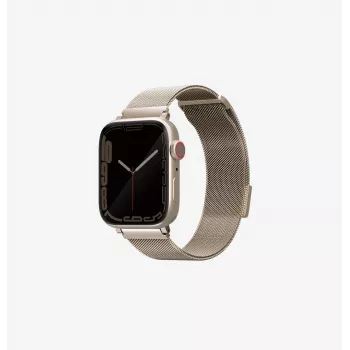 Pulseira UNIQ Dante para Apple Watch em aço inoxidável com elos Starlight 42/44/45mm Series 1-9/SE/SE2/SE3