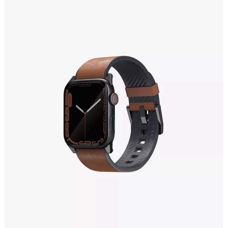 Pulseira UNIQ Straden Leather Hybrid para Apple Watch 42/44/45/49mm azul