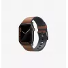 Pulseira híbrida em pele UNIQ Straden para Apple Watch Series 1/2/3/4/5/6/7/8/9/10/11/SE/SE2/SE3/Ultra/Ultra 2/Ultra 3 42/44/45/49mm - cinzento