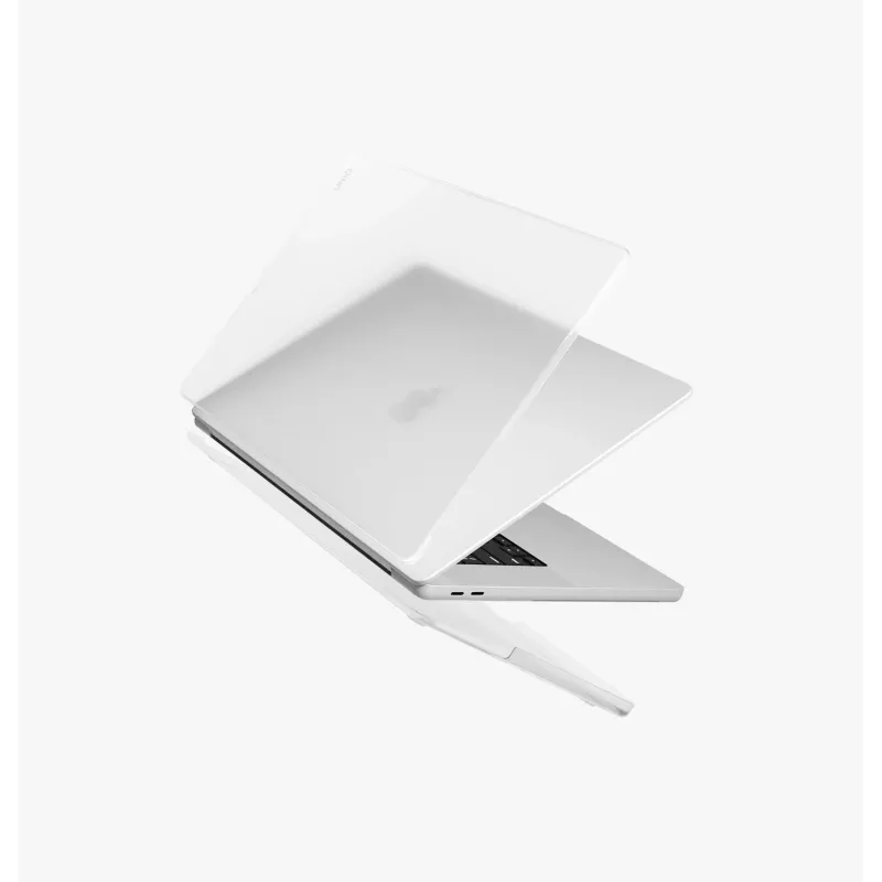 Capa rígida UNIQ Claro para MacBook Pro 14 polegadas M1 2021 / M2 2023 / M3 2023 / M4 2024 / M5 2025 / M5 2026, Dove Matte Clear