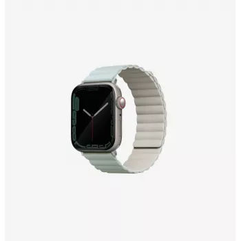 Pulseira magnética reversível UNIQ Revix para Apple Watch Series 1/2/3/4/5/6/7/8/9/SE/SE2/SE3 38/40/41mm - verde-salva/bege
