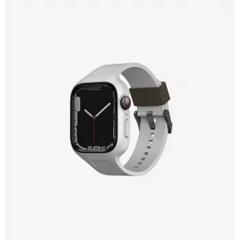 Pulseira UNIQ Monos 2em1 para Apple Watch com capa Series 4/5/6/7/8/9/SE/SE2/SE3 44/45mm Chalk Grey