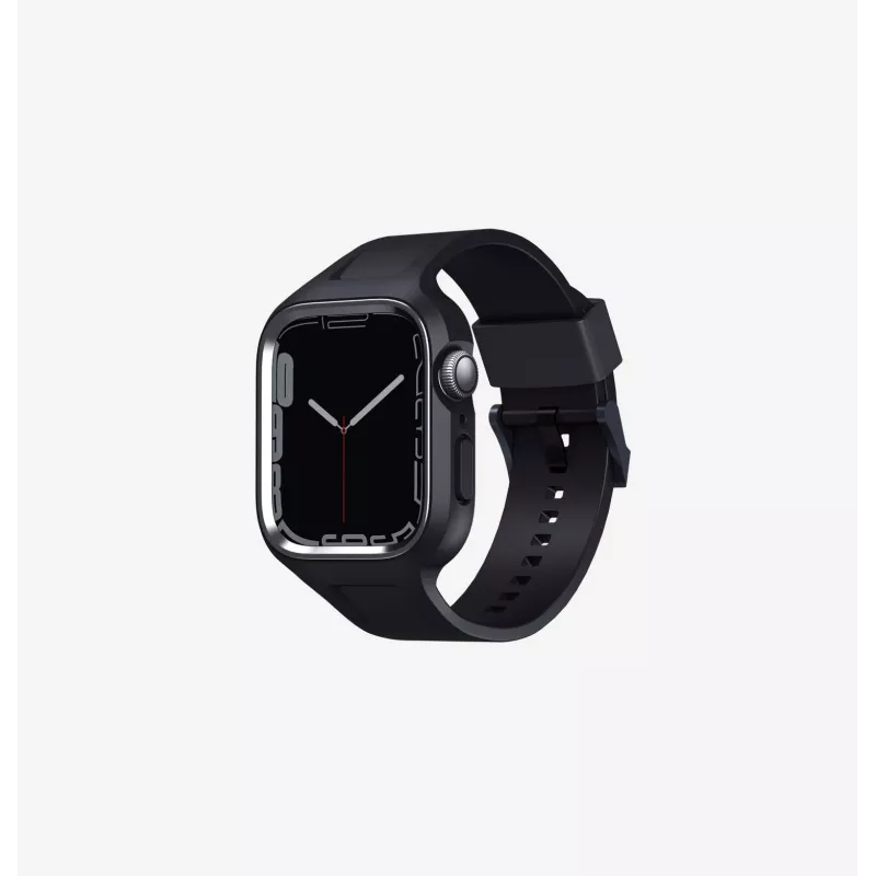 Pulseira UNIQ Monos 2em1 para Apple Watch com capa Series 4/5/6/7/8/9/SE/SE2/SE3 44/45mm azul-marinho