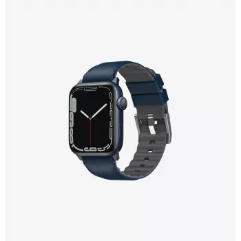 Pulseira UNIQ Linus para Apple Watch Airosoft silicone Nautical Blue 42/44/45/49mm