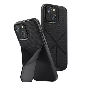 UNIQ Transforma Capa para iPhone 14 Plus / 15 Plus 6,7 Polegadas Carregamento Magclick Preto Ébano
