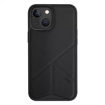 UNIQ Transforma Capa para iPhone 14 Plus / 15 Plus 6,7 Polegadas Carregamento Magclick Preto Ébano