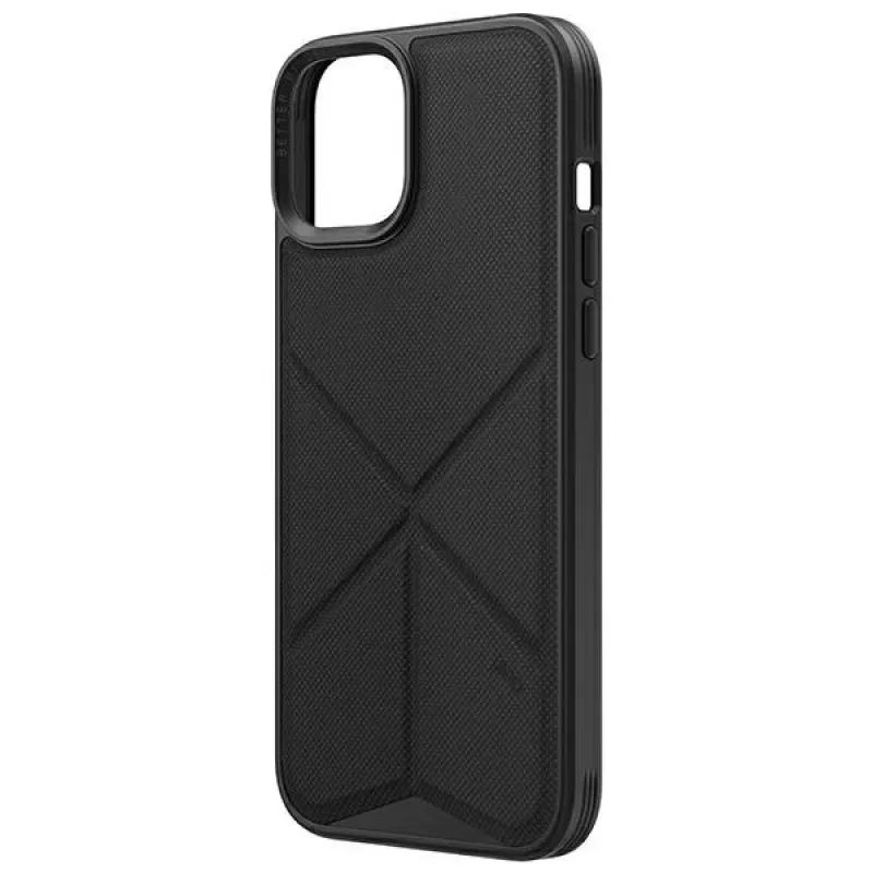 UNIQ Transforma Capa para iPhone 14 Plus / 15 Plus 6,7 Polegadas Carregamento Magclick Preto Ébano