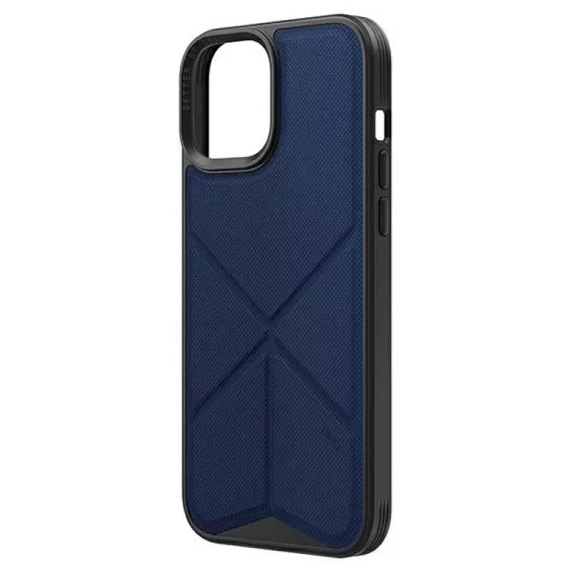 Capa tipo carteira UNIQ Transforma para Apple iPhone 14 Pro 6,1 polegadas com Magclick Charging - Electric Blue