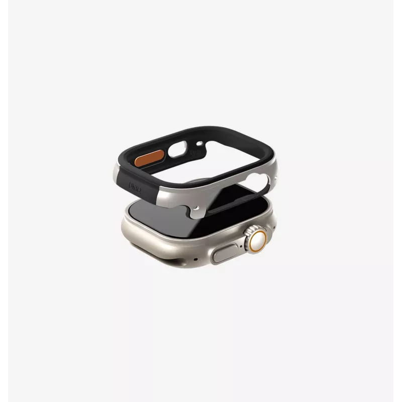 UNIQ Valencia Capa Protetora para Apple Watch Ultra / Ultra 2 / Ultra 3 49mm, Preto Meia-Noite