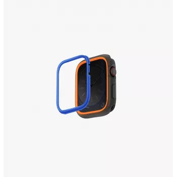 UNIQ Moduo Capa Protetora para Apple Watch Series 4/5/6/7/8/9/SE/SE2/SE3 44/45mm Laranja-Azul