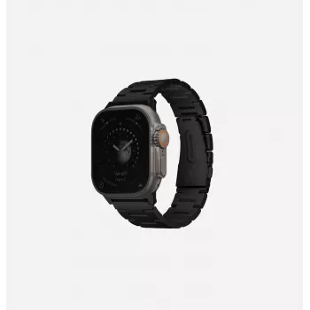 UNIQ Osta Bracelete para Apple Watch 42/44/45/49mm Bracelete de elos em aço inoxidável Preto meia-noite