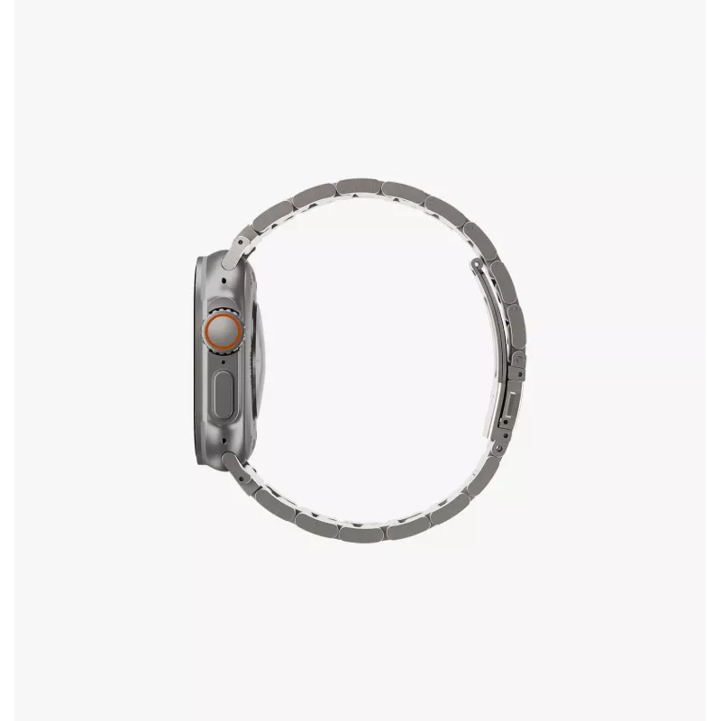 UNIQ Osta Bracelete para Apple Watch 42/44/45/49mm Bracelete de elos em aço inoxidável Preto meia-noite