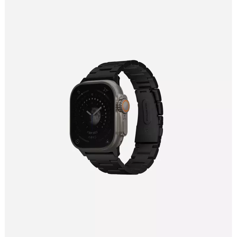 UNIQ Osta Bracelete para Apple Watch 42/44/45/49mm Aço inoxidável Prateado/Prateado titânio