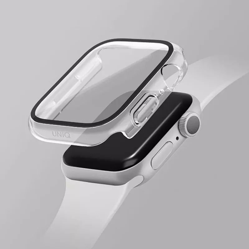 Capa UNIQ Nautic para Apple Watch Series 7/8/9 41mm Clear/Dove