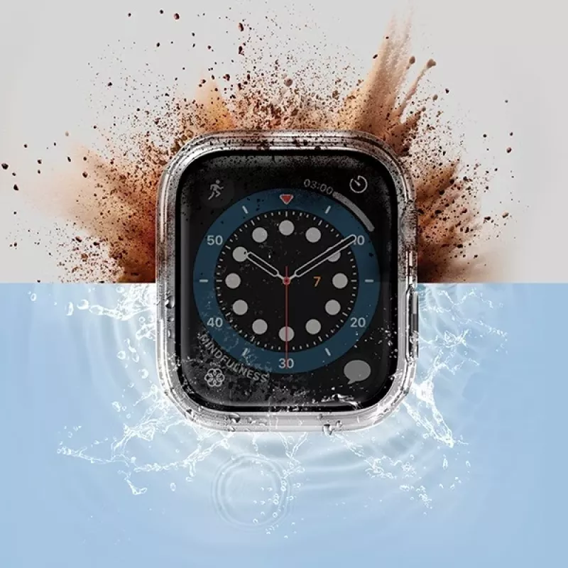 Capa UNIQ Nautic para Apple Watch Series 7/8/9 41mm Clear/Dove