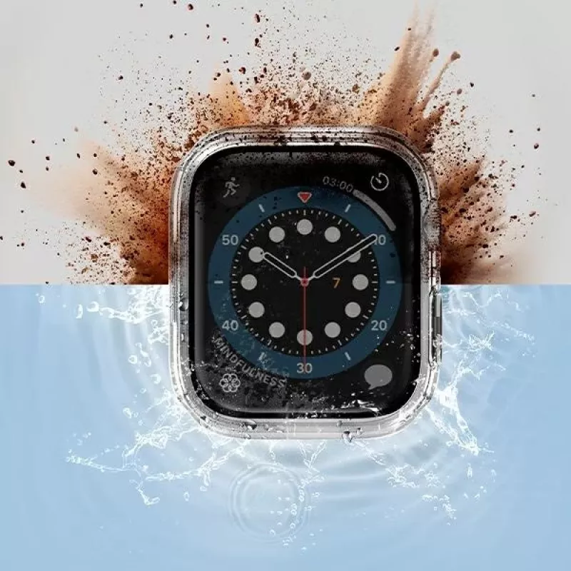 Capa Protetora UNIQ Nautic para Apple Watch Series 7/8/9 45mm, Transparente