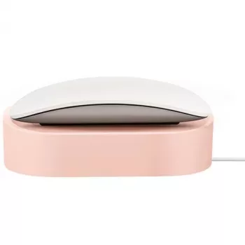 Base de Carregamento Sem Fios UNIQ Nova para Apple Magic Mouse 2 - Rosa