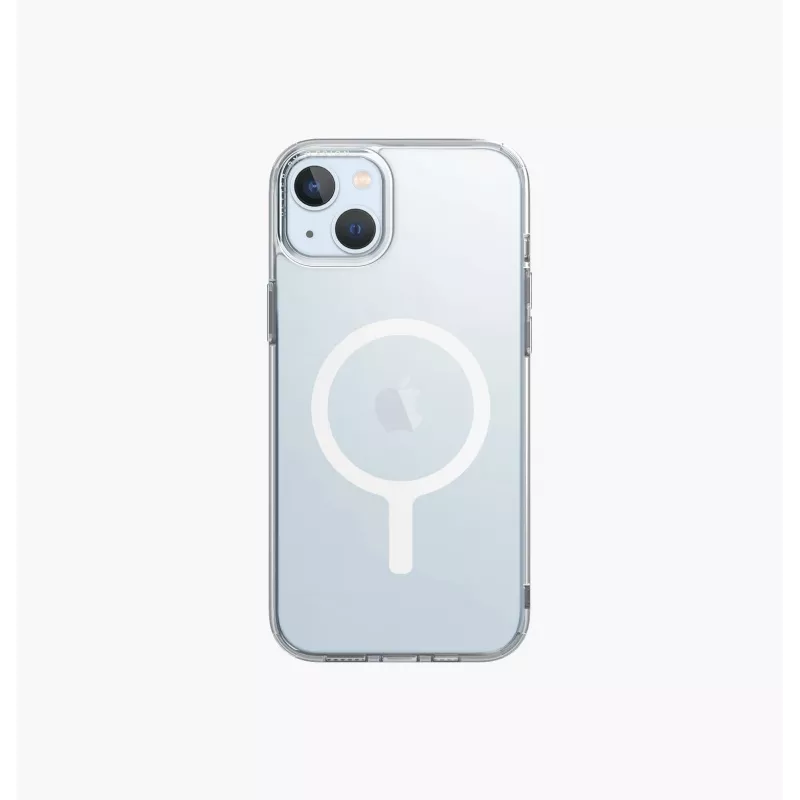 Capa com Carregamento MagClick UNIQ LifePro Xtreme para iPhone 15 Plus / 14 Plus 6,7 polegadas Frost Clear
