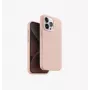 Capa UNIQ Lino Hue para Apple iPhone 15 Pro Max 6,7 polegadas com Carregamento MagClick Blush Pink