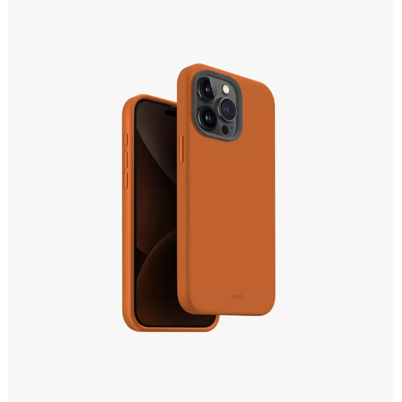 Capa UNIQ Lino Hue para Apple iPhone 15 Pro Max 6,7 polegadas com Carregamento MagClick Blush Pink