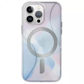 Capa UNIQ Coehl Palette para iPhone 15 Pro 6,1 polegadas com Carregamento Magnético Dusk Blue