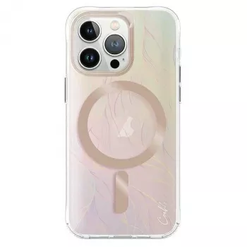 UNIQ Coehl Capa Willow para iPhone 15 Pro Max 6,7 polegadas com carregamento magnético Opal/Iridescent