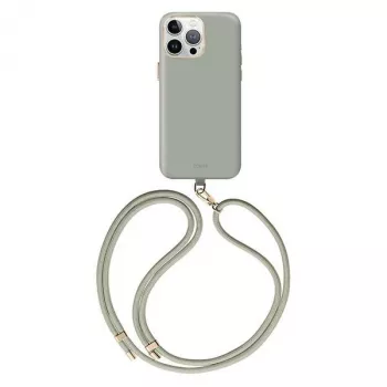 UNIQ Coehl Capa Creme para iPhone 15 Pro Max 6,7 polegadas, carregamento magnético, Soft Sage