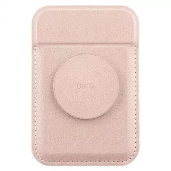 UNIQ Flixa Carteira magnética para cartões com suporte Blush Pink MagSafe