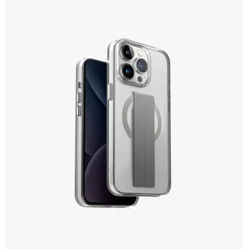UNIQ Heldro Mag Capa com carregamento MagClick para iPhone 15 Pro 6,1 polegadas Lucent Clear