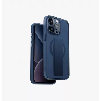 UNIQ Heldro Mag Capa para iPhone 15 Pro 6,1 polegadas carregamento MagClick Ultramarin Tiefblau