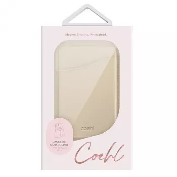 UNIQ Coehl Esme Carteira magnética com espelho e suporte Cream