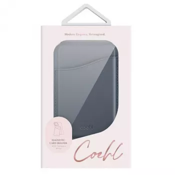 UNIQ Coehl Esme Carteira Magnética com Espelho e Suporte para Apple iPhone 15 Pro Max, Sapphire Blue
