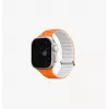 UNIQ Revix Evo Bracelete de silicone magnética reversível para Apple Watch Series 1/2/3/4/5/6/7/8/9/SE/SE2/SE3/Ultra/Ultra2/Ultra3 42/44/45/49mm Viridian Green / Burnt Yellow