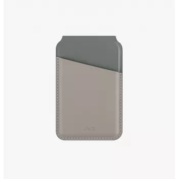 UNIQ Lyden DS Carteira magnética com RFID e suporte para telemóvel Ivory/Lichen Green