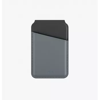 UNIQ Lyden DS Carteira magnética com RFID e suporte para telemóvel Canary Yellow / Flint Grey