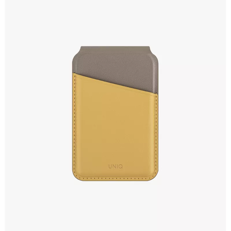 UNIQ Lyden DS Carteira magnética com suporte e proteção RFID para MagSafe, Cinzento-antracite-Preto