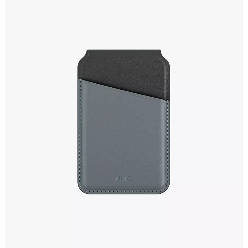 UNIQ Lyden DS Carteira magnética com suporte e proteção RFID para MagSafe, Cinzento-antracite-Preto
