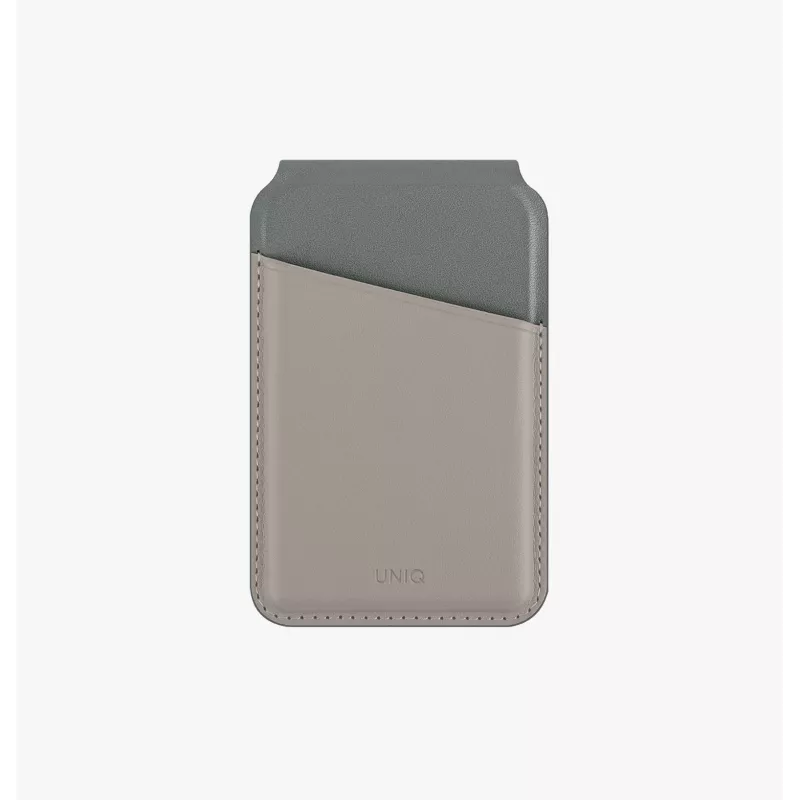 UNIQ Lyden DS Carteira magnética com suporte e proteção RFID para MagSafe, Cinzento-antracite-Preto