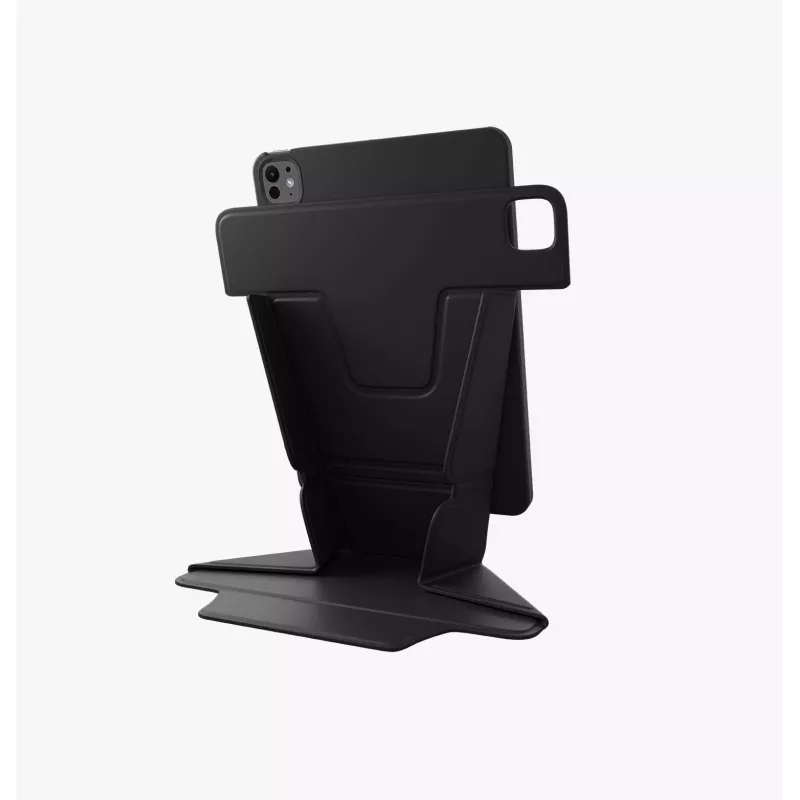 Capa tipo carteira UNIQ Ryze 360 para iPad Pro 11 polegadas M4 2024 / M5 2025, Preto-meia-noite