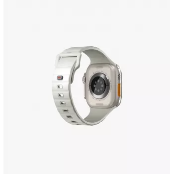 Braçadeira UNIQ Stride SE para Apple Watch 49/46/45/44mm FKM Borracha Lume Midnight Green