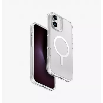 Capa UNIQ LifePro Xtreme para iPhone 16 Plus 6,7 polegadas MagClick Carregamento Frost Clear