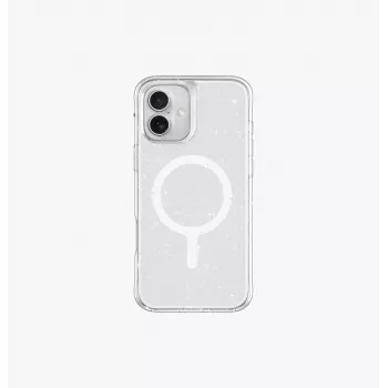 Capa UNIQ LifePro Xtreme Magclick Charging para iPhone 16 Plus 6,7 polegadas Transparent Tinsel Lucent